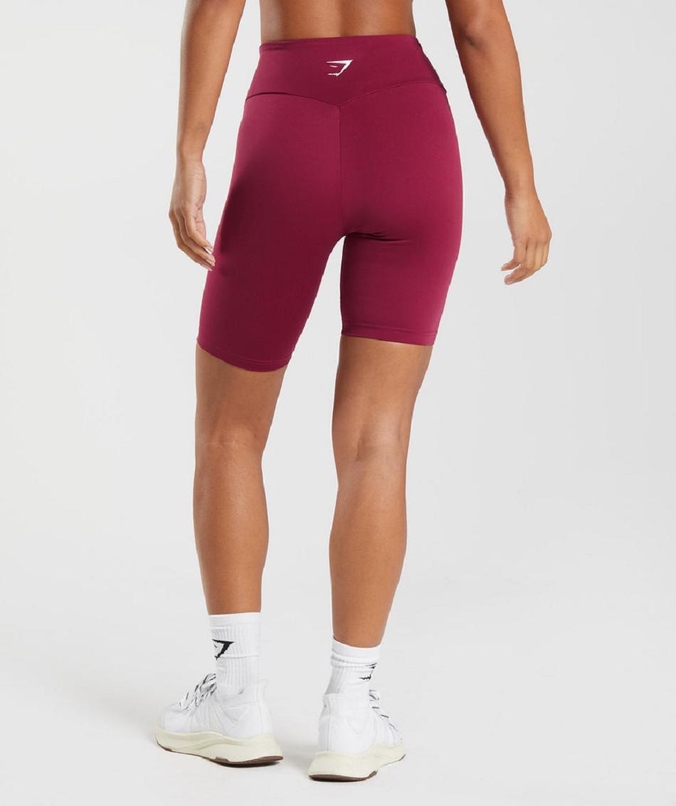 Szorty Damskie Gymshark Treningowe Cycling Różowe | PL 2357YXF